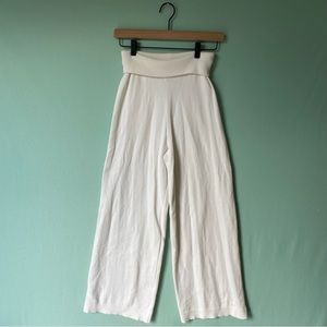 Olivaceous Wide Leg Women’s Cream Pants